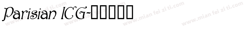 Parisian ICG字体转换